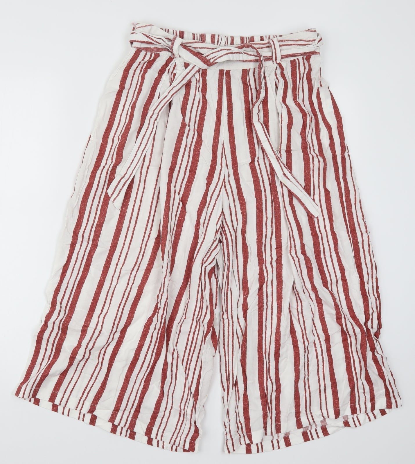 Primark Womens Red Striped  Trousers  Size 10