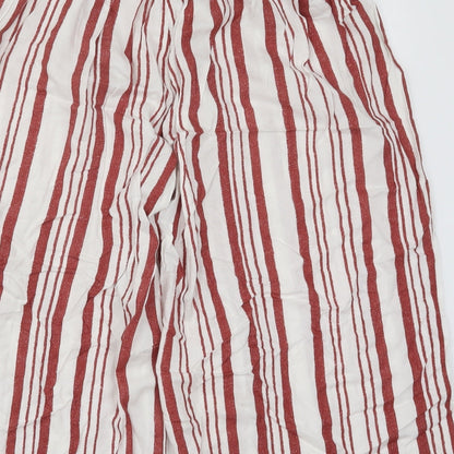 Primark Womens Red Striped  Trousers  Size 10
