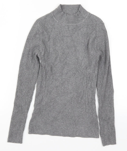 Primark Womens Grey  Knit Pullover Jumper Size 10