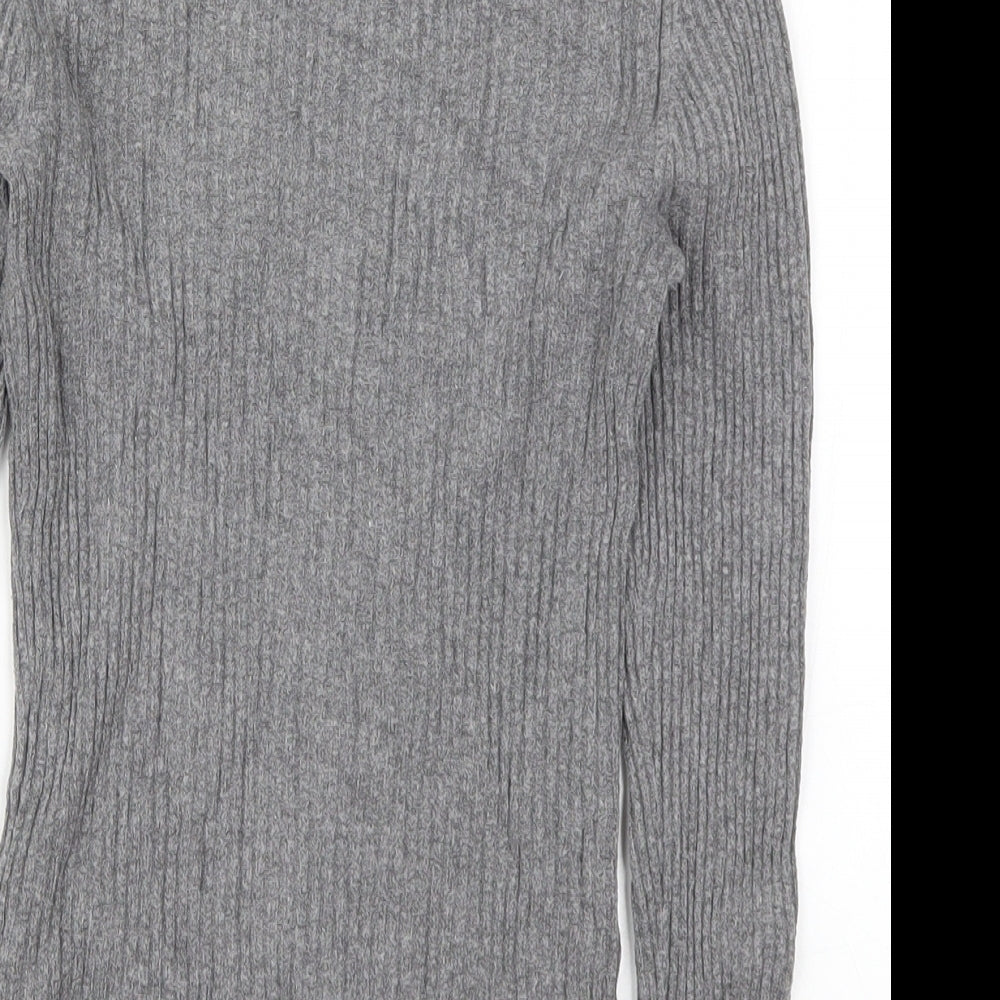Primark Womens Grey  Knit Pullover Jumper Size 10
