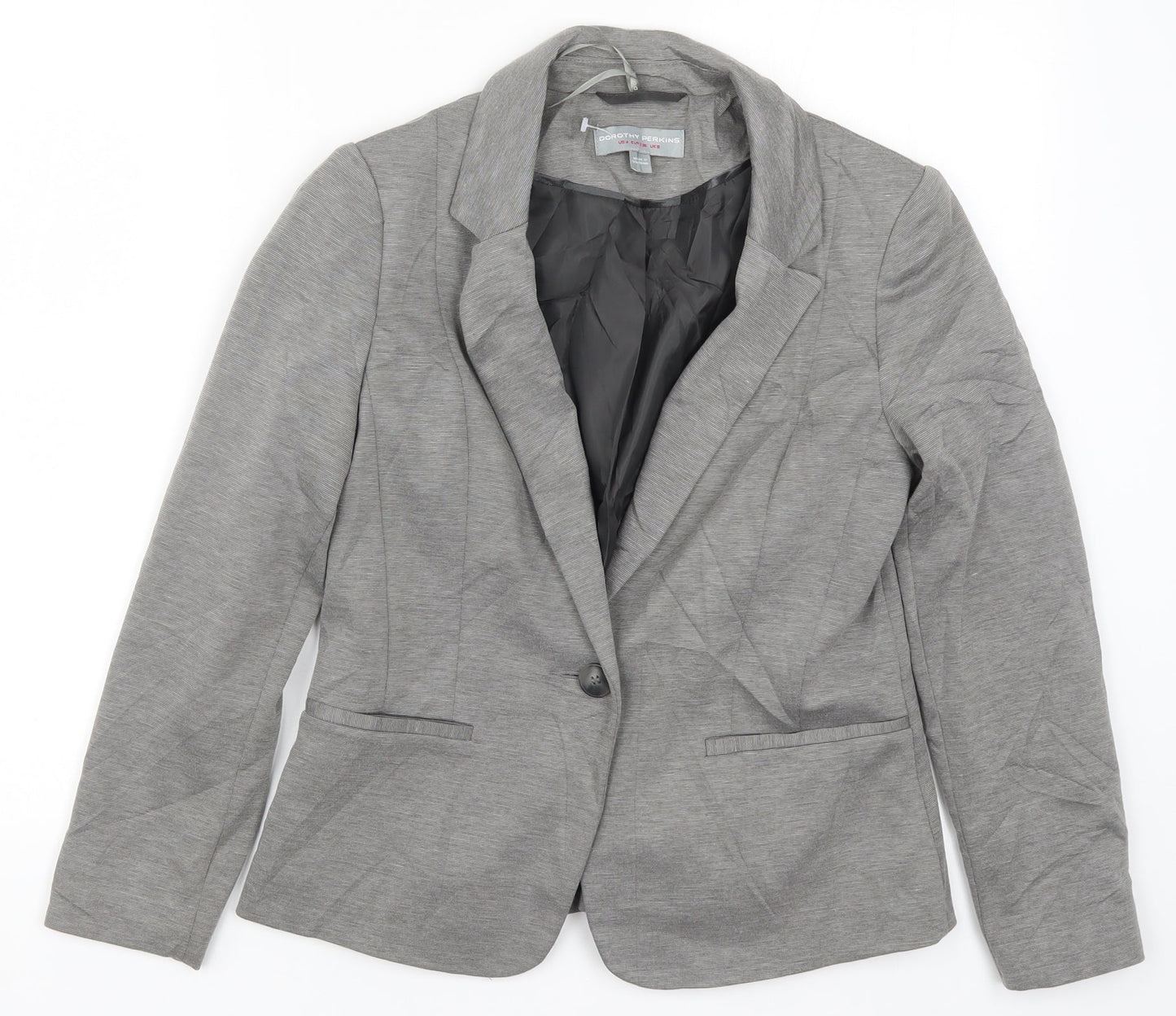 Dorothy Perkins Womens Grey   Jacket Suit Jacket Size 8