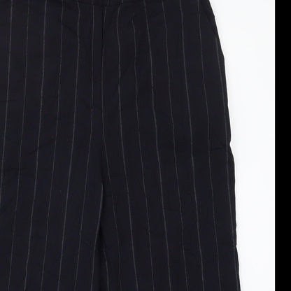 Capsule Womens Blue Striped  Cropped Trousers Size 18