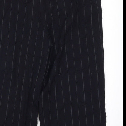 Capsule Womens Blue Striped  Cropped Trousers Size 18