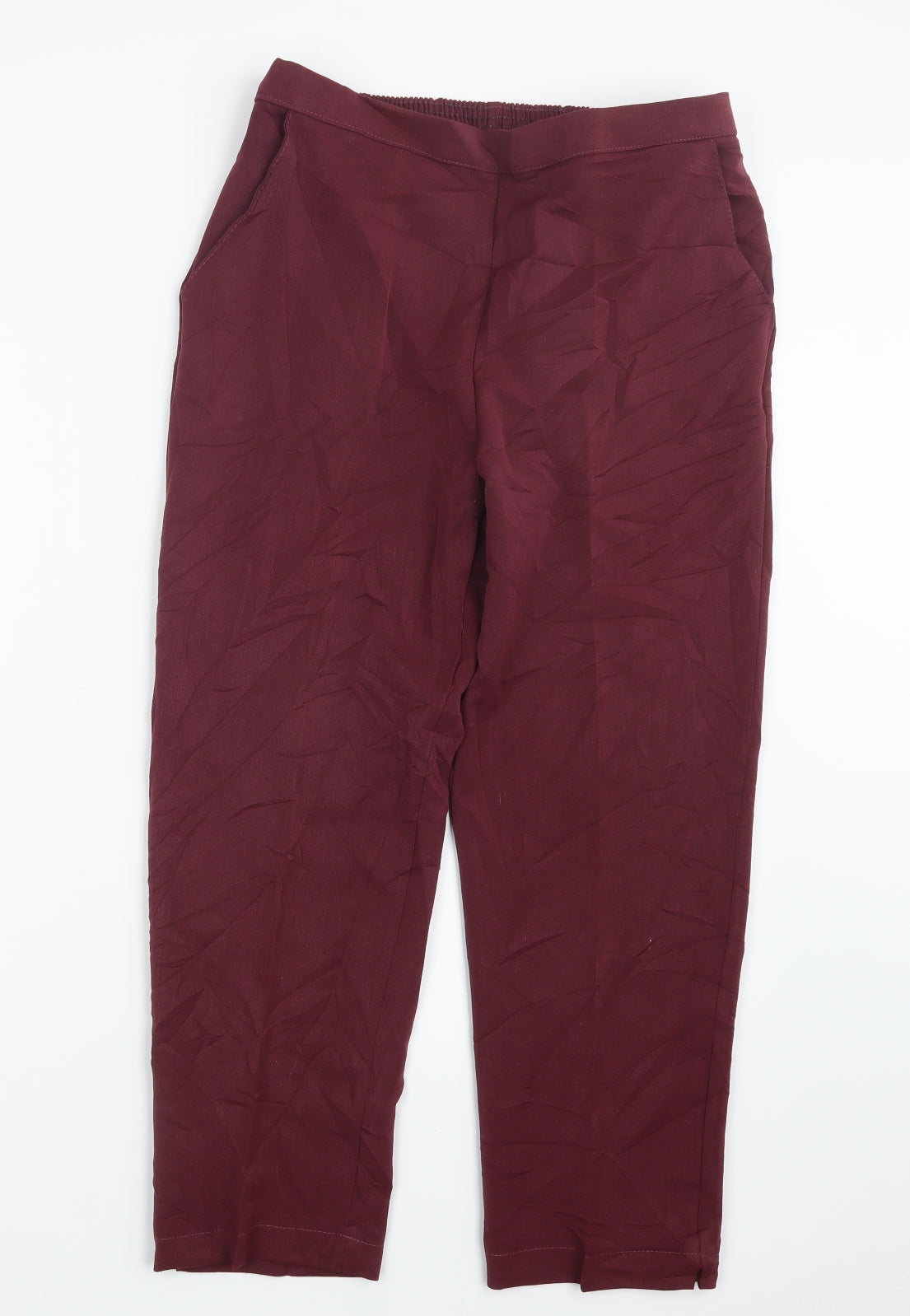 Womens UK Size 14 Emma Collection Regular Fit  Red Trousers
