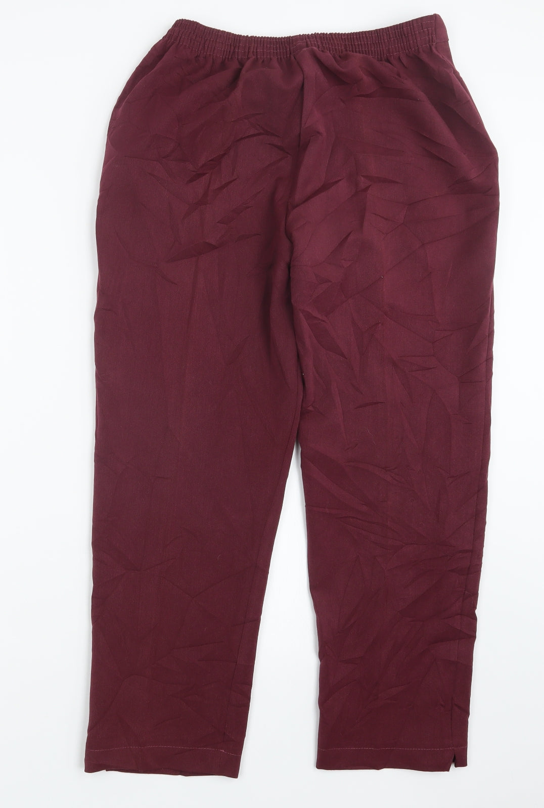 Womens UK Size 14 Emma Collection Regular Fit  Red Trousers