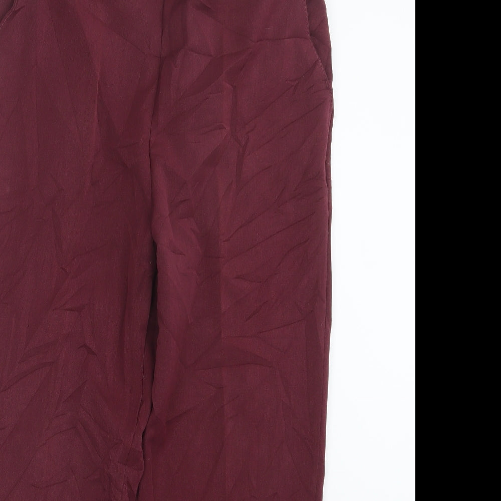 Womens UK Size 14 Emma Collection Regular Fit  Red Trousers