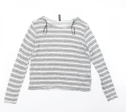 Divided by H&M Womens Black Striped  Pullover Jumper Size S