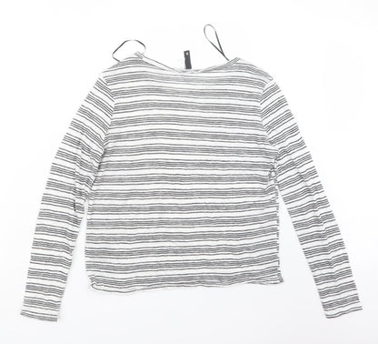 Divided by H&M Womens Black Striped  Pullover Jumper Size S