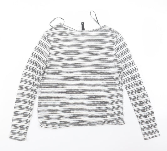 Divided by H&M Womens Black Striped  Pullover Jumper Size S