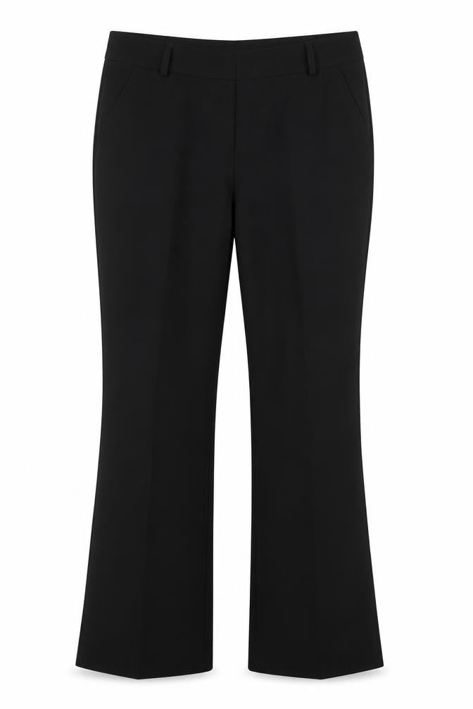 Front view of Atmosphere women’s black trousers, size UK 12, 29-inch leg