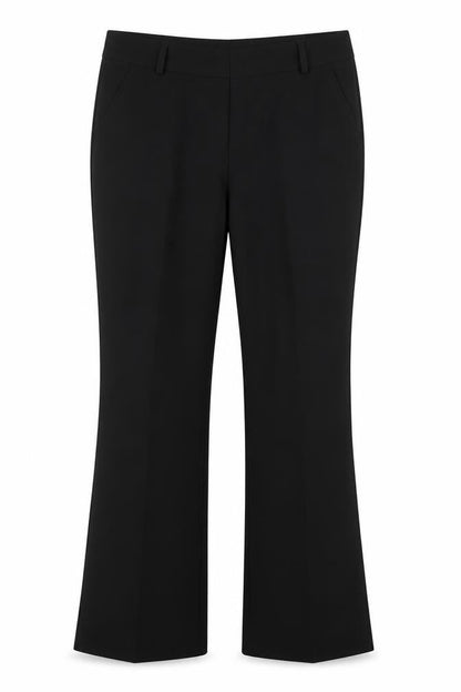 Front view of Atmosphere women’s black trousers, size UK 12, 29-inch leg