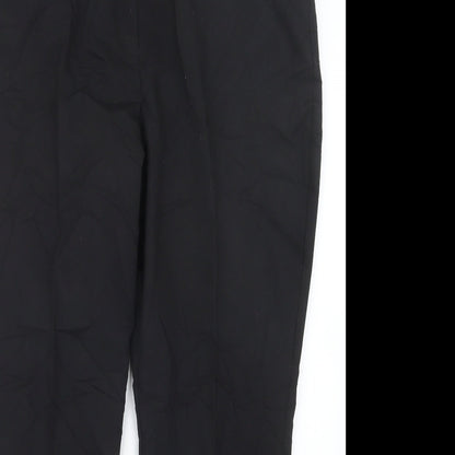 South Womens Black   Trousers  Size 16 L28 in