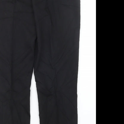 South Womens Black   Trousers  Size 16 L28 in