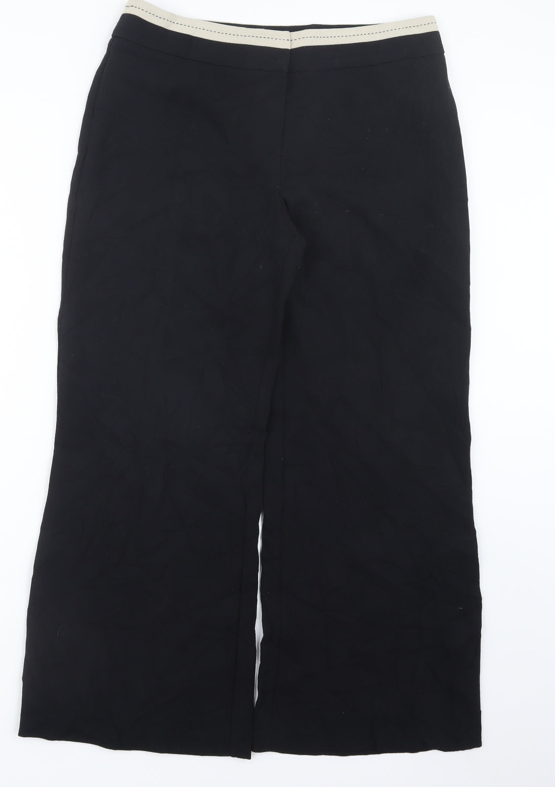 Womens UK Size 12 Marks and Spencer Regular Fit  Black Trousers