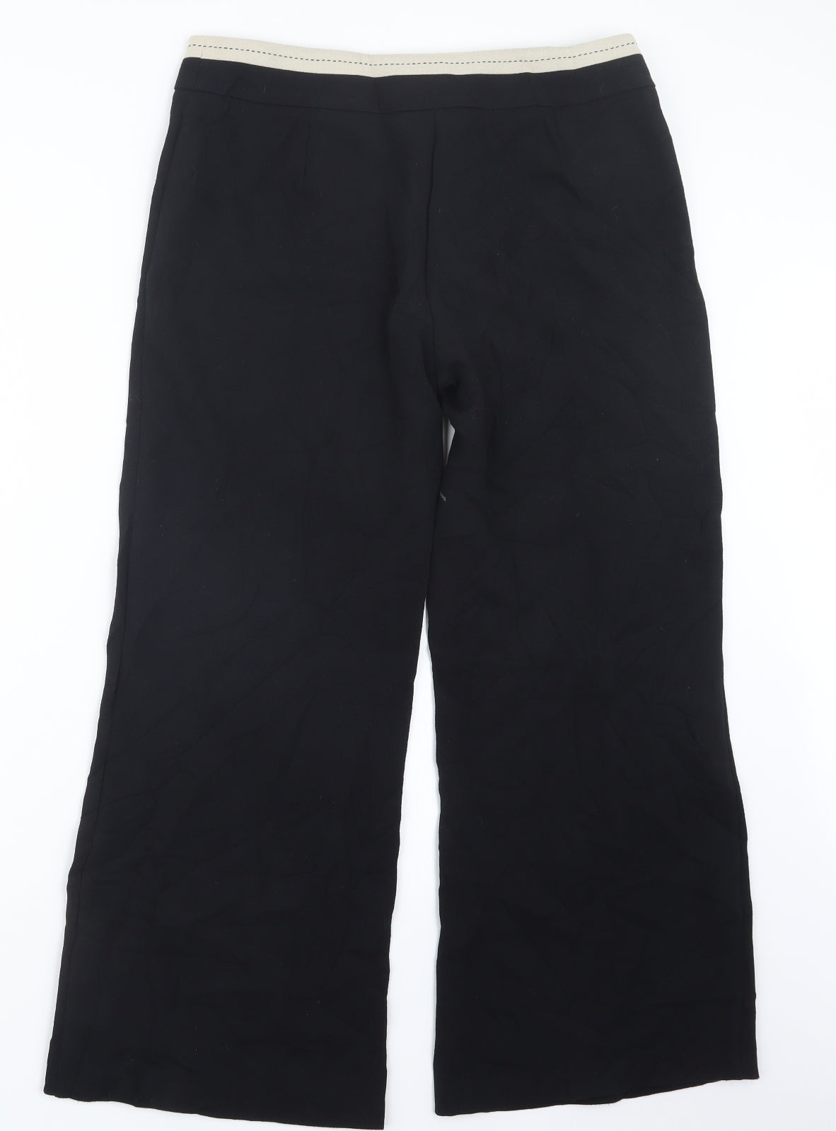 Womens UK Size 12 Marks and Spencer Regular Fit  Black Trousers