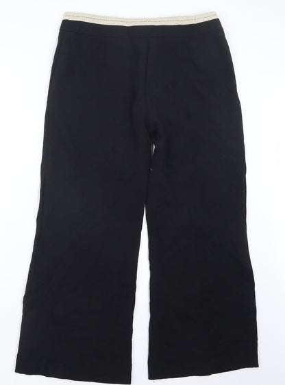 Womens UK Size 12 Marks and Spencer Regular Fit  Black Trousers