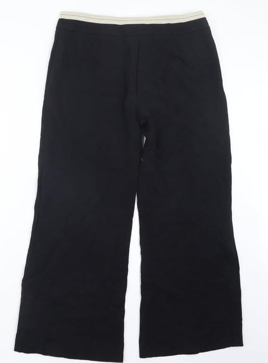 Womens UK Size 12 Marks and Spencer Regular Fit  Black Trousers