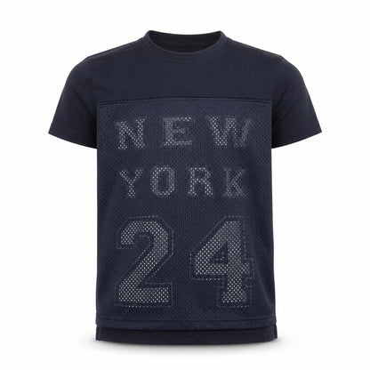 Rebel Boys Blue   Basic T-Shirt Size 5-6 Years