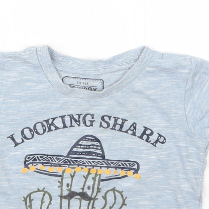 Matalan Boys Blue   Basic T-Shirt Size 12-18 Months