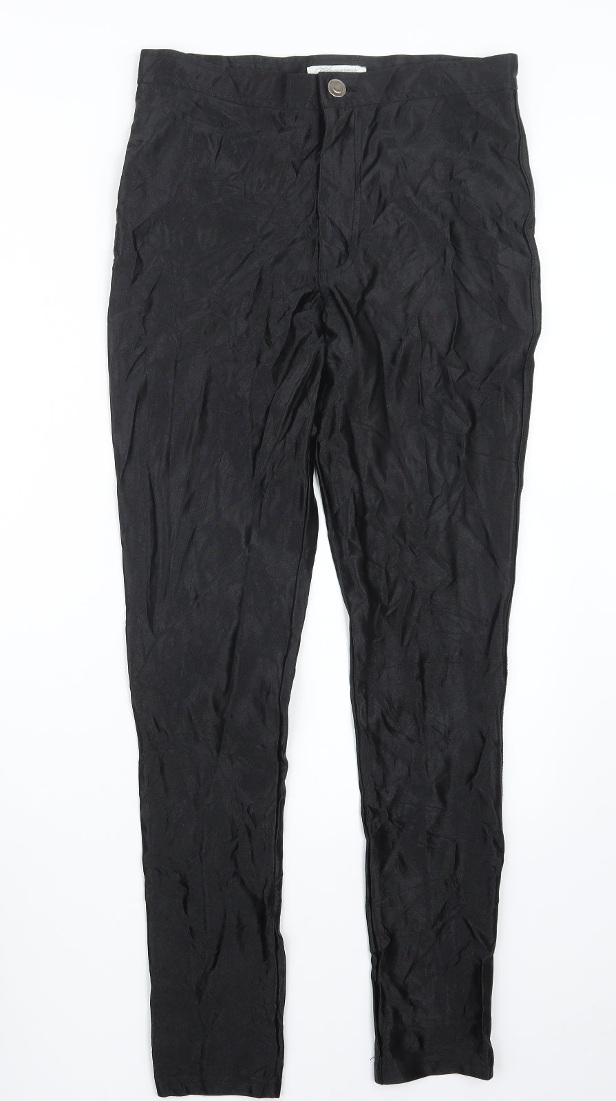 Womens UK Size 12 Glamorous Regular Fit  Black Trousers
