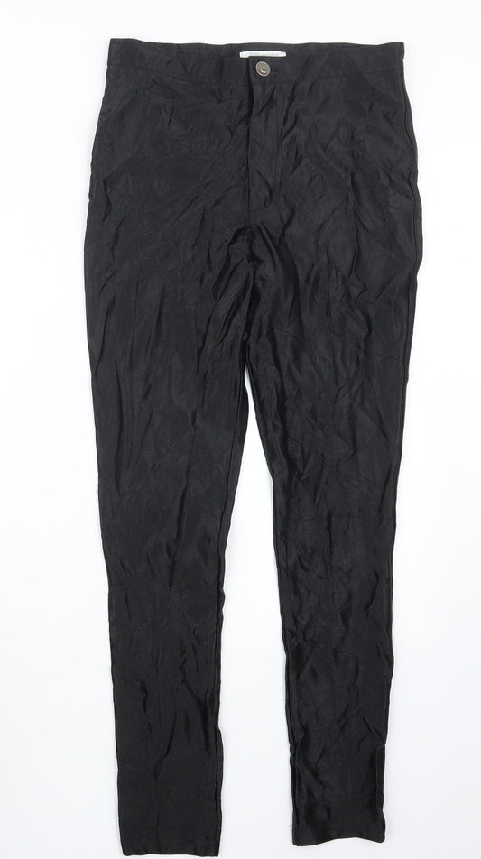 Womens UK Size 12 Glamorous Regular Fit  Black Trousers