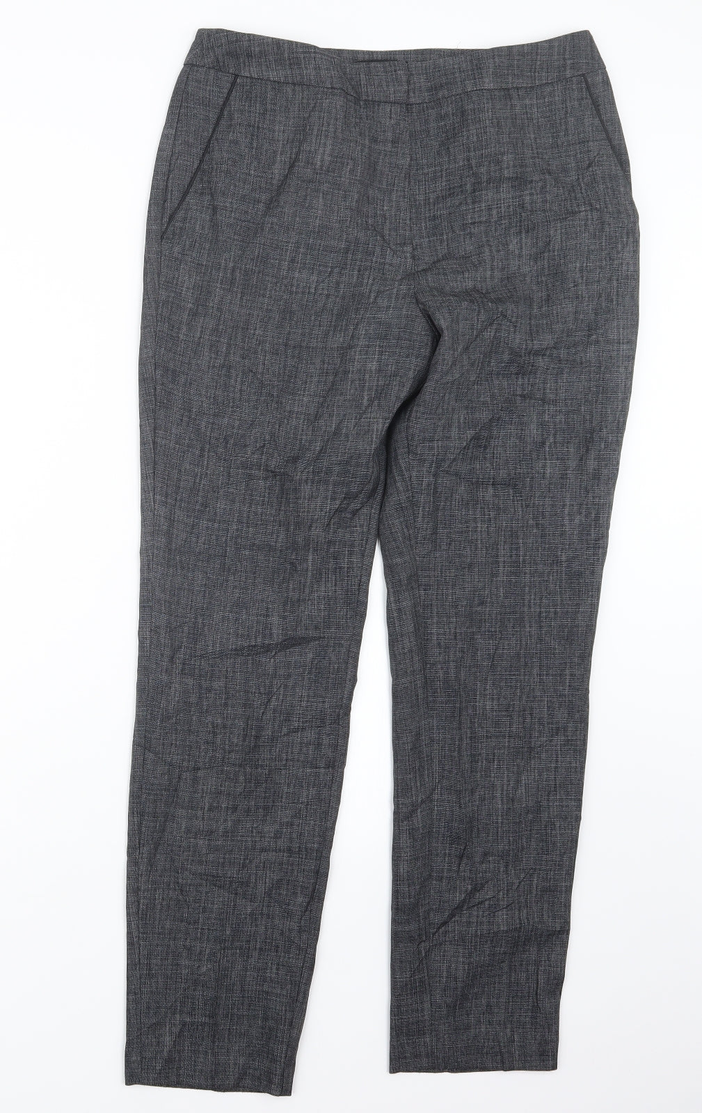 Womens UK Size 10 Papaya Regular Fit  Black Trousers