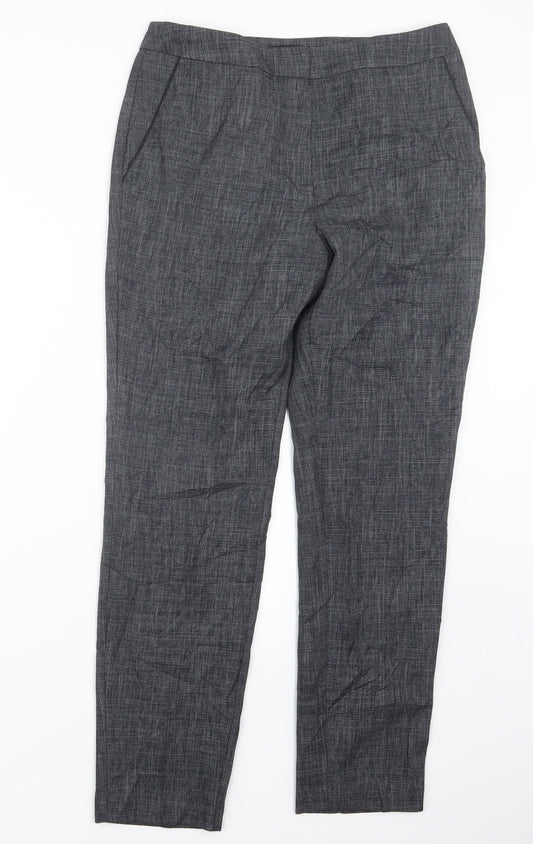 Womens UK Size 10 Papaya Regular Fit  Black Trousers