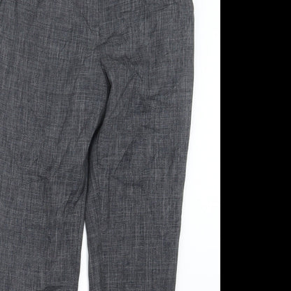 Womens UK Size 10 Papaya Regular Fit  Black Trousers