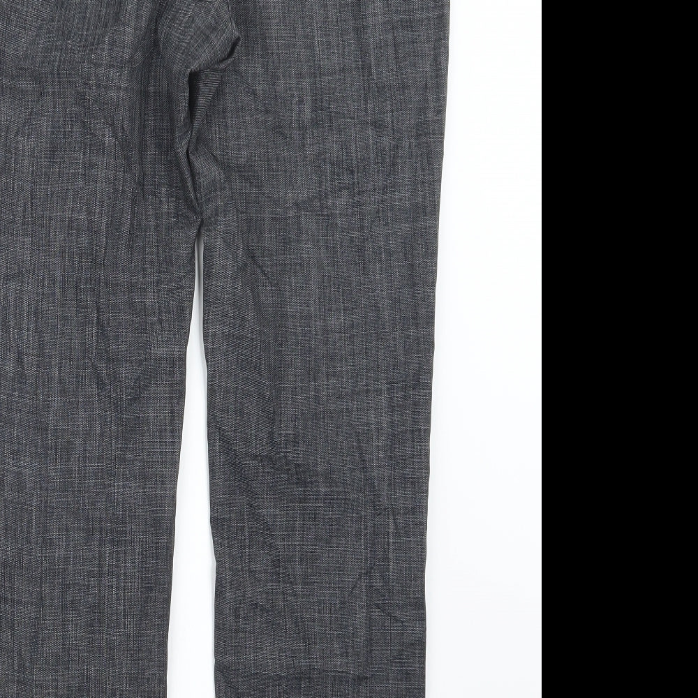 Womens UK Size 10 Papaya Regular Fit  Black Trousers