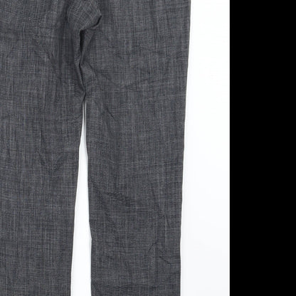 Womens UK Size 10 Papaya Regular Fit  Black Trousers