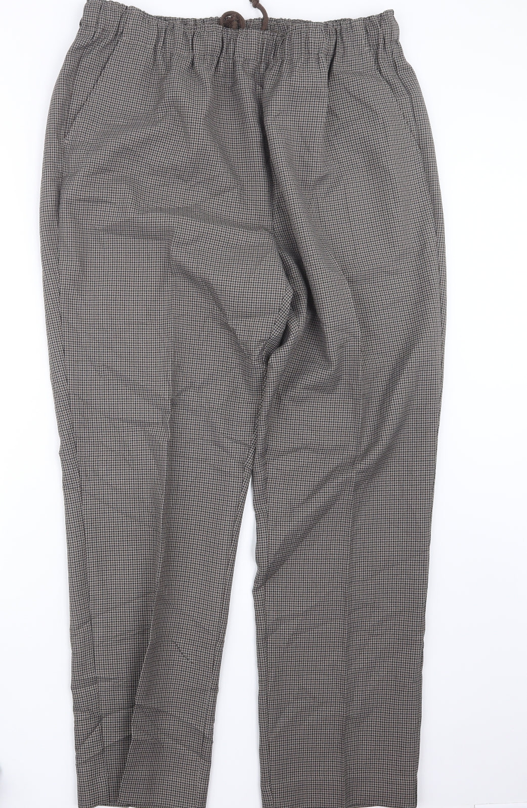 Premier Man Mens Brown Houndstooth  Trousers  Size 36 in L31 in