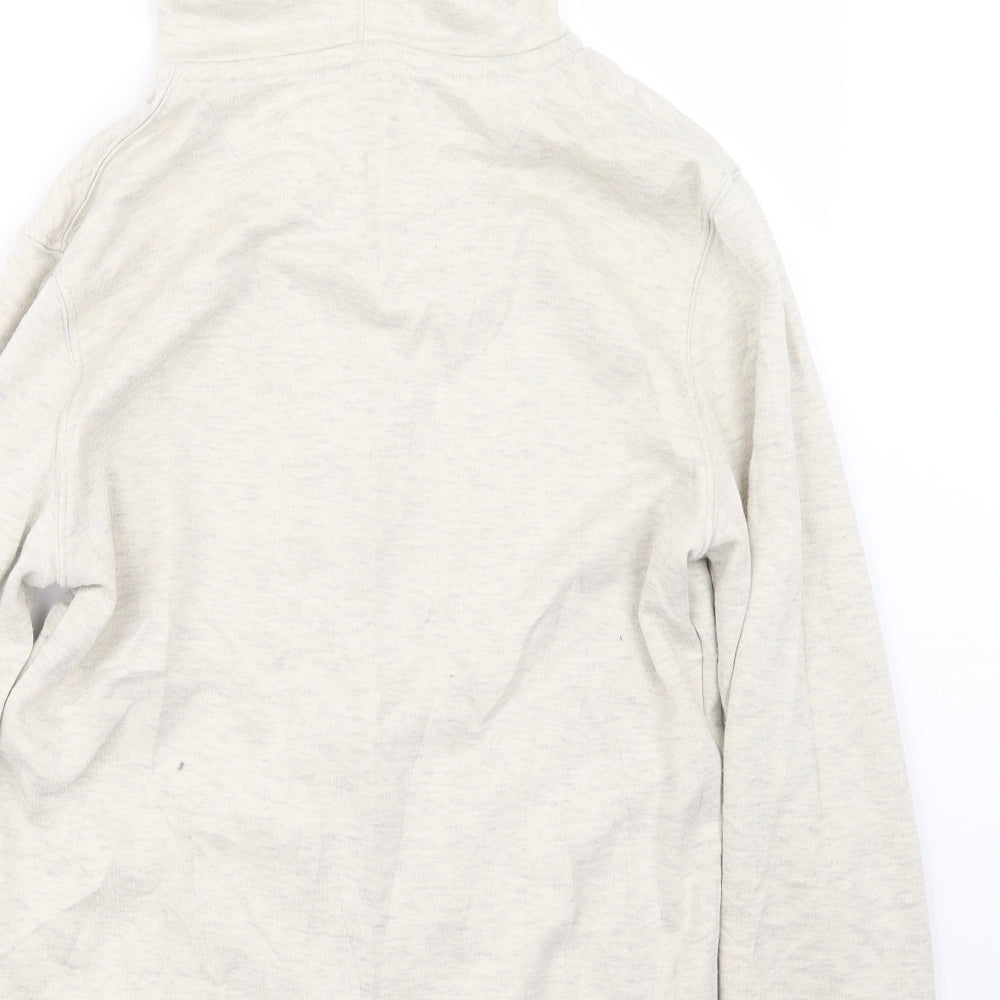 Mens UK Size S Easy Ivory Full Zip Hoodie