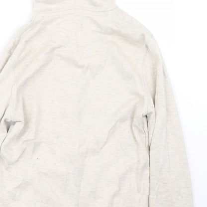 Mens UK Size S Easy Ivory Full Zip Hoodie