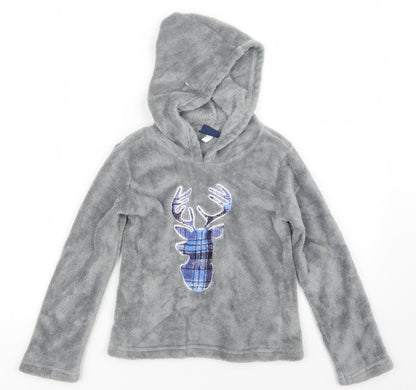 SA Girls Grey   Pullover Hoodie Size 7-8 Years