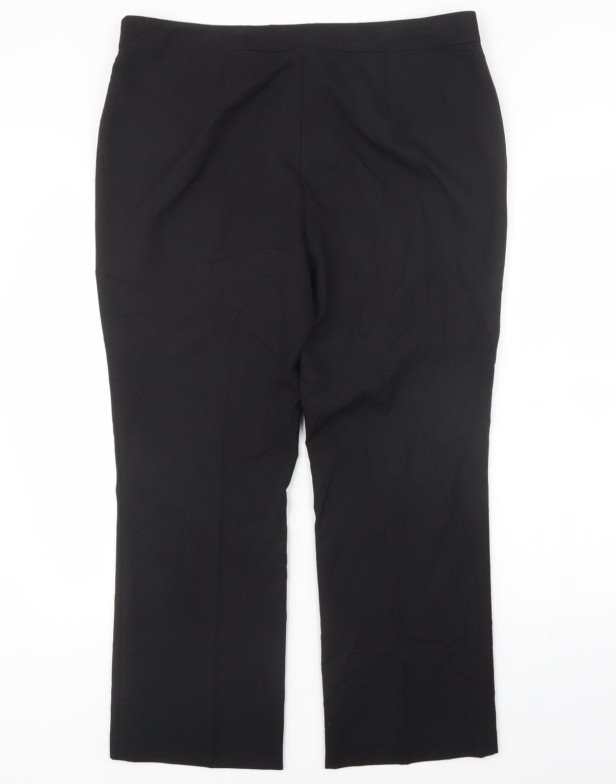 Womens UK Size 16 Papaya Regular Fit  Black Trousers