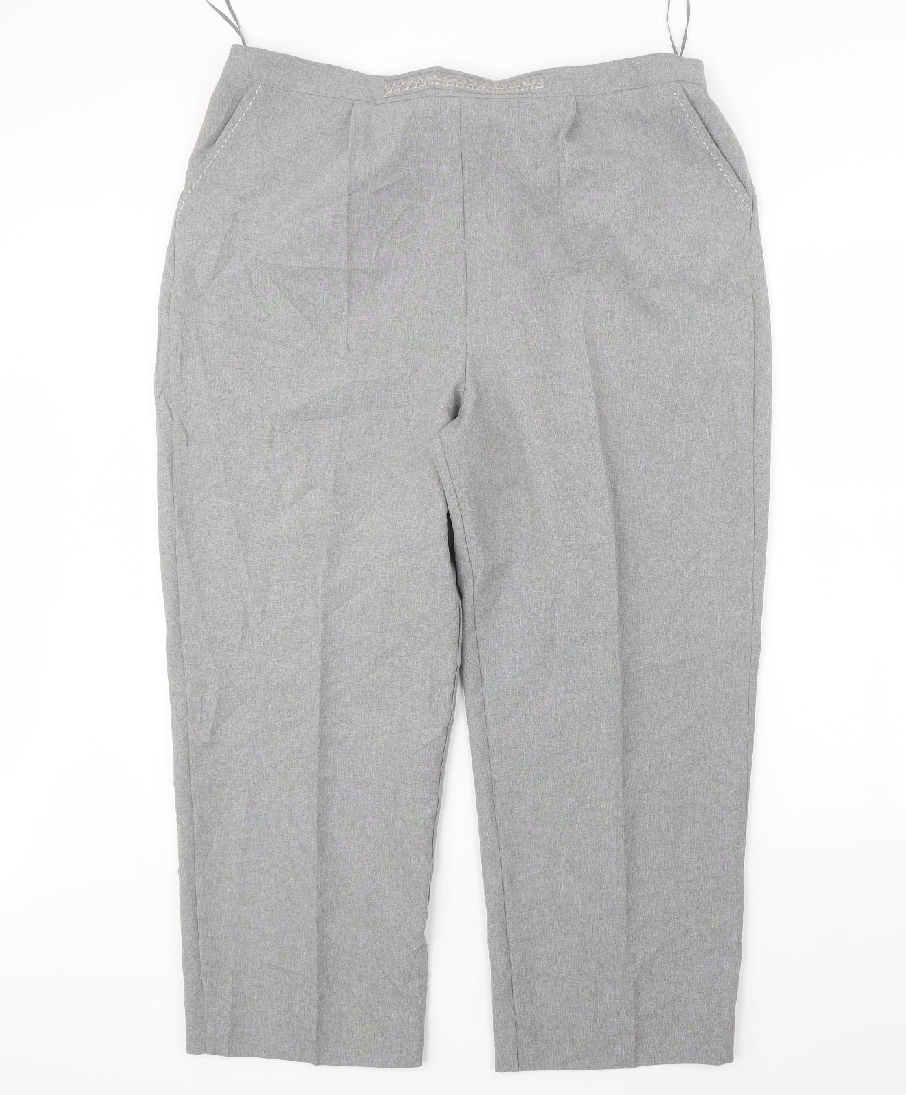 Womens UK Size 20 BM Regular Fit  Grey Trousers