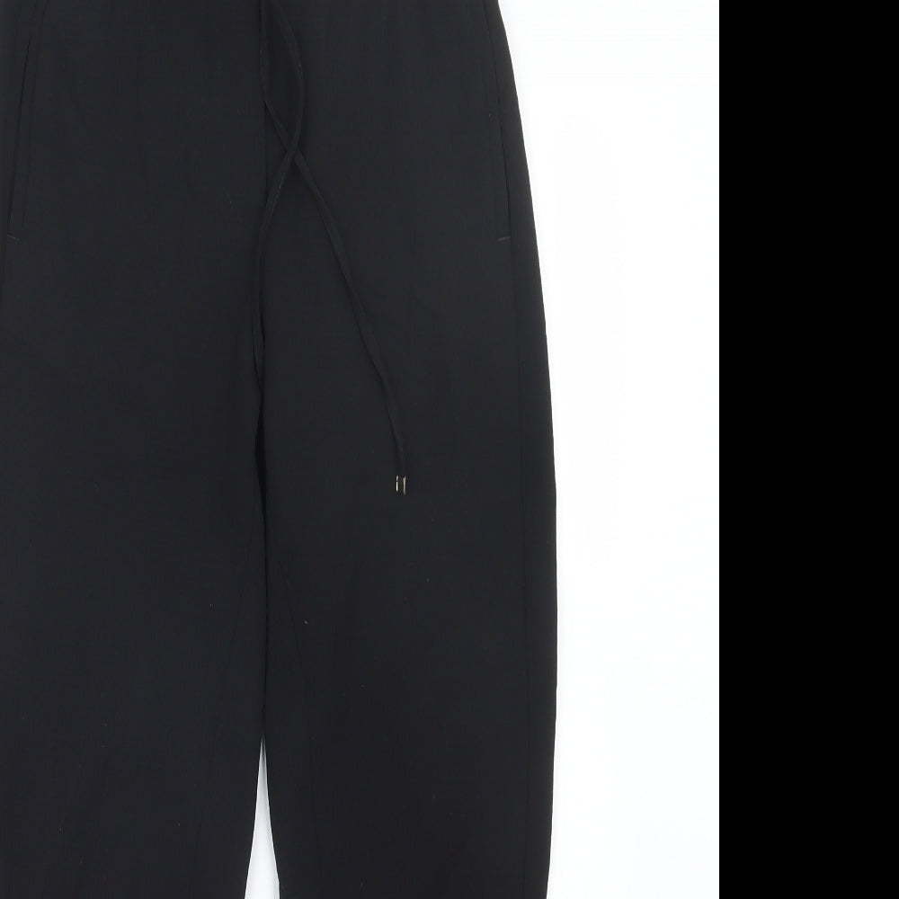 Womens UK Size 4 H&M Regular Fit  Black Trousers