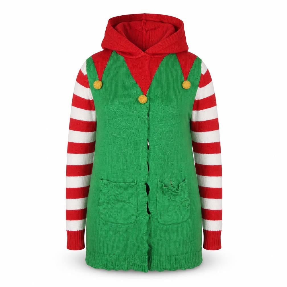 Brave Soul Girls Green   Pullover Hoodie Size S  - Seasonal Christmas Festive Holiday