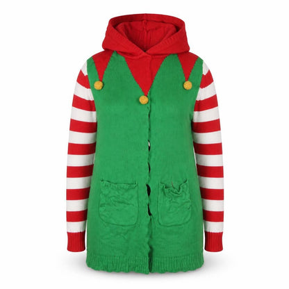 Brave Soul Girls Green   Pullover Hoodie Size S  - Seasonal Christmas Festive Holiday