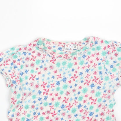 Mini Club Girls White   Basic T-Shirt Size 4-5 Years