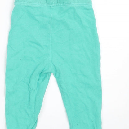Baby Boys Green   Jogger Trousers Size 12 Months  - Inside Leg 9 Inches