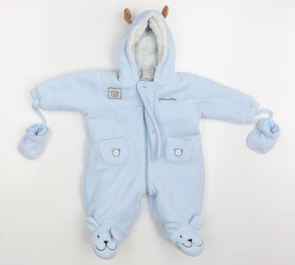 Sproggs Boys Blue   Babygrow One-Piece Size 3-6 Months