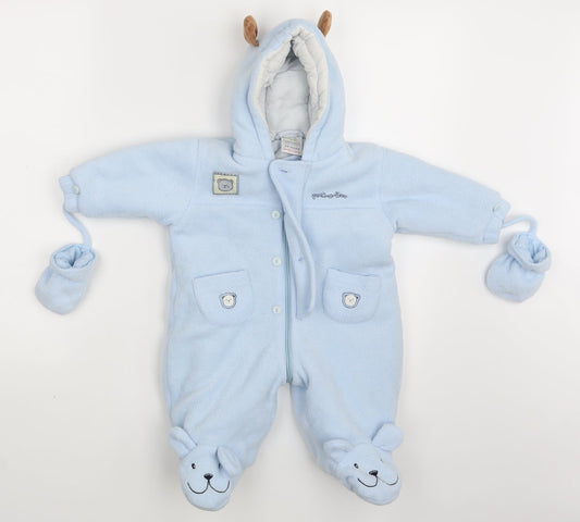 Sproggs Boys Blue   Babygrow One-Piece Size 3-6 Months