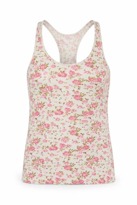 Womens UK Size 10 Denim Co. White Basic Tank