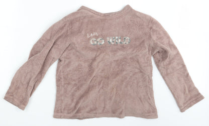 Love to Lounge Womens Pink   Pullover Jumper Size 10  - Let's Go Wild
