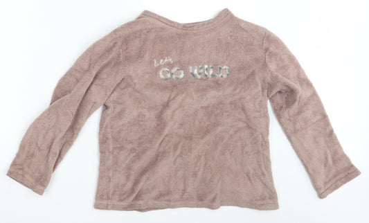Love to Lounge Womens Pink   Pullover Jumper Size 10  - Let's Go Wild