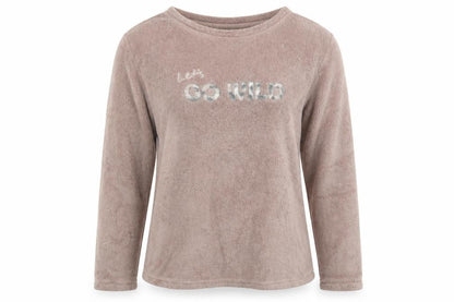 Love to Lounge Womens Pink   Pullover Jumper Size 10  - Let's Go Wild