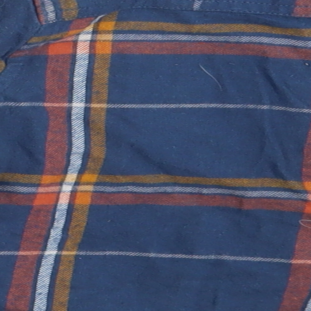 Mini Club Boys Blue Check  Basic Button-Up Size 12-18 Months