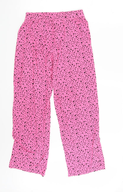 Womens UK Size One Size Preworn Regular Fit Sweatpants Pink Trousers