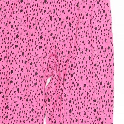 Womens UK Size One Size Preworn Regular Fit Sweatpants Pink Trousers